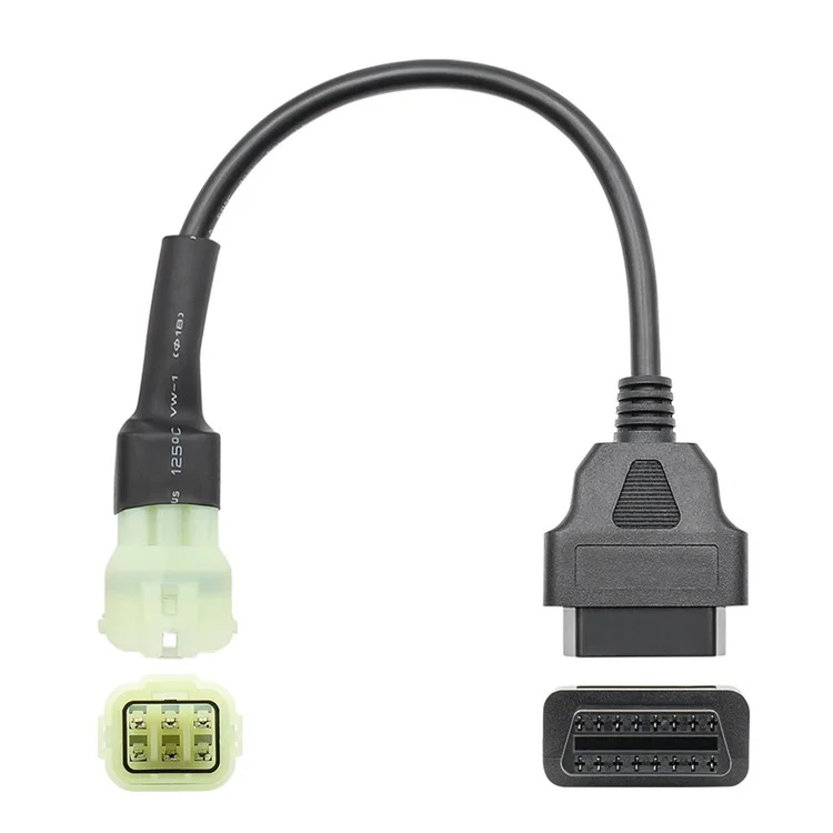 AERMOTOR OBD 16Pin to 6Pin Diagnostic Adapter Cable Scanner Reader Converter pour moto KTM 6Pin