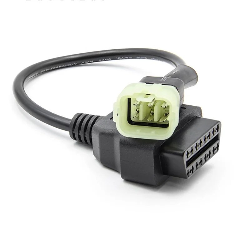 AERMOTOR OBD 16Pin to 6Pin Diagnostic Adapter Cable Scanner Reader Converter pour moto KTM 6Pin