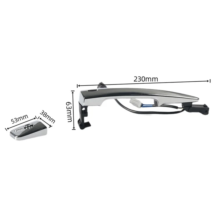 A8500-01 Poignée de porte extérieure avant gauche pour Nissan OE: 80640-3NF1A Poignée de porte de voiture