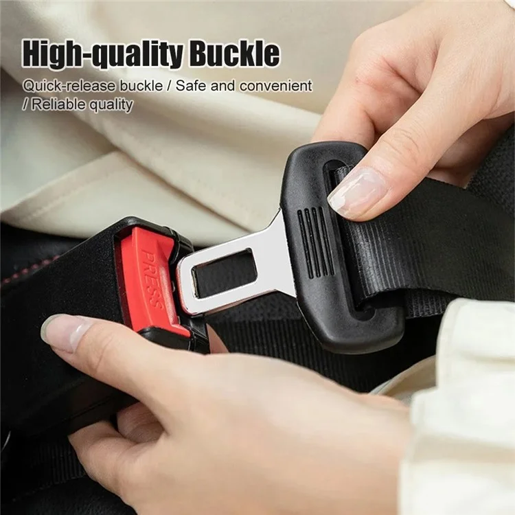 Car Seat Belt Extension Adjustable Seatbelt Safety Lock Extender for Pregnant Women - Beige