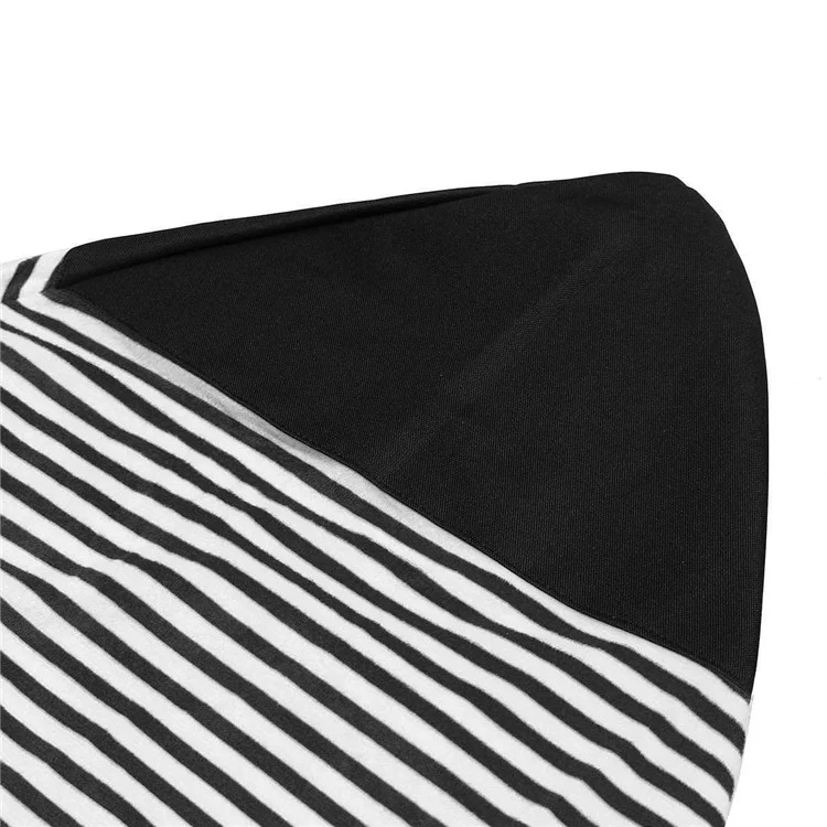 Surfing Board Protective Bag Striped Pattern Microfiber Cloth Surfboard Sock Cover, Size L: 230*50cm - Blue
