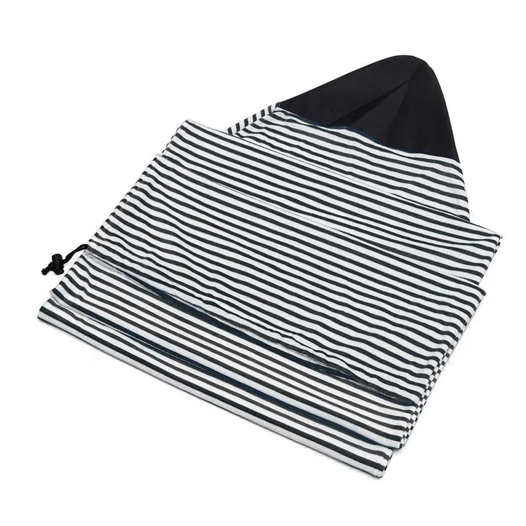 Surfing Board Protective Bag Striped Pattern Microfiber Cloth Surfboard Sock Cover, Size L: 230*50cm - Blue