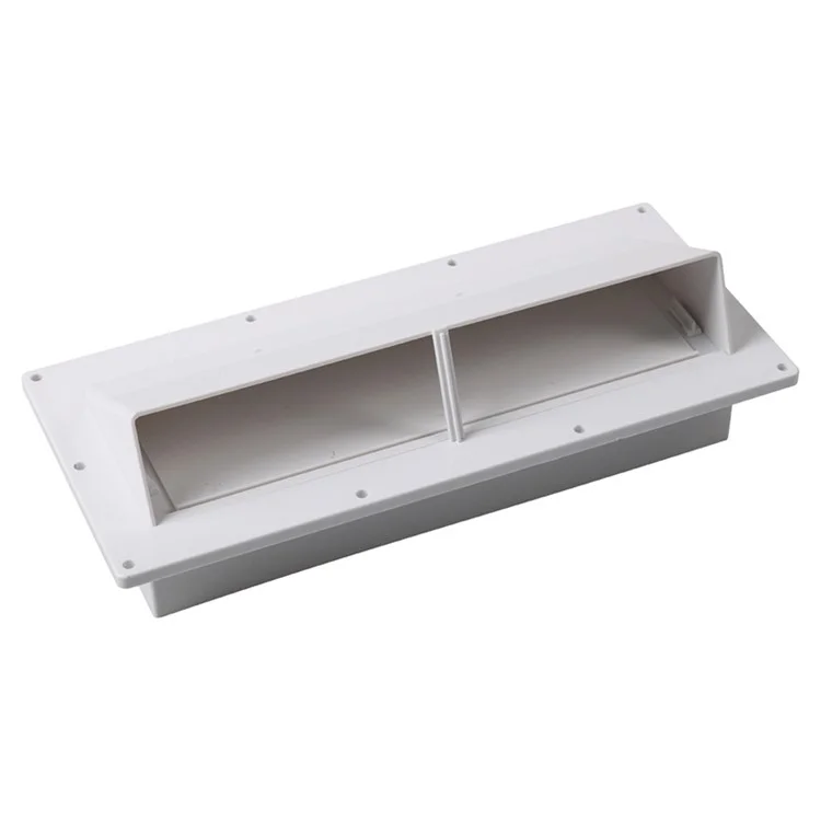 A8664 PP RV Range Motorhome Trailer Hood Exhaust Vent Cover Enhance Airflow (Include 10Pcs Screws) - Weiß