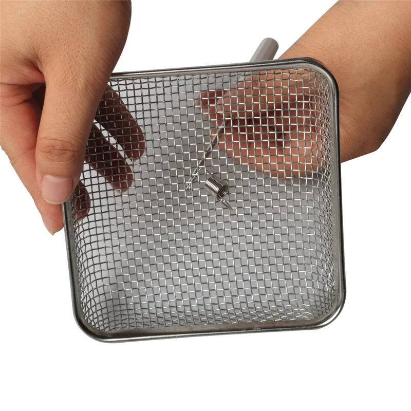 A8668 4.5x4.5 Inch RV Water Heater Vent Screen Stainless Steel Mesh Cover Flying Insect Screen with Installation Tool