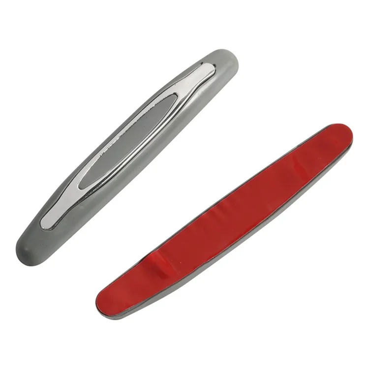 A8618-03 4 Pièces Bandes anti-collision de porte de voiture/camion PVC+ABS Bandes anti-collision de porte de véhicule - Gris 