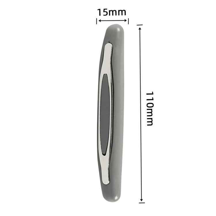 A8618-03 4 Pièces Bandes anti-collision de porte de voiture/camion PVC+ABS Bandes anti-collision de porte de véhicule - Gris 
