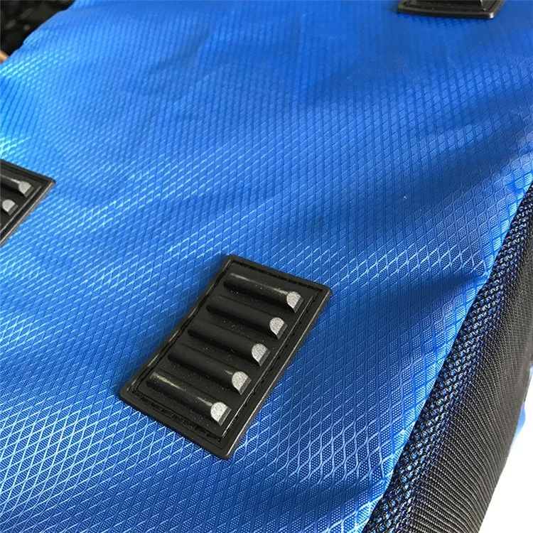 Scatola portatile per il bagagliaio dell'auto Organizer pieghevole in tessuto 600D Contenitore per bottiglie d'acqua e varie - Blu