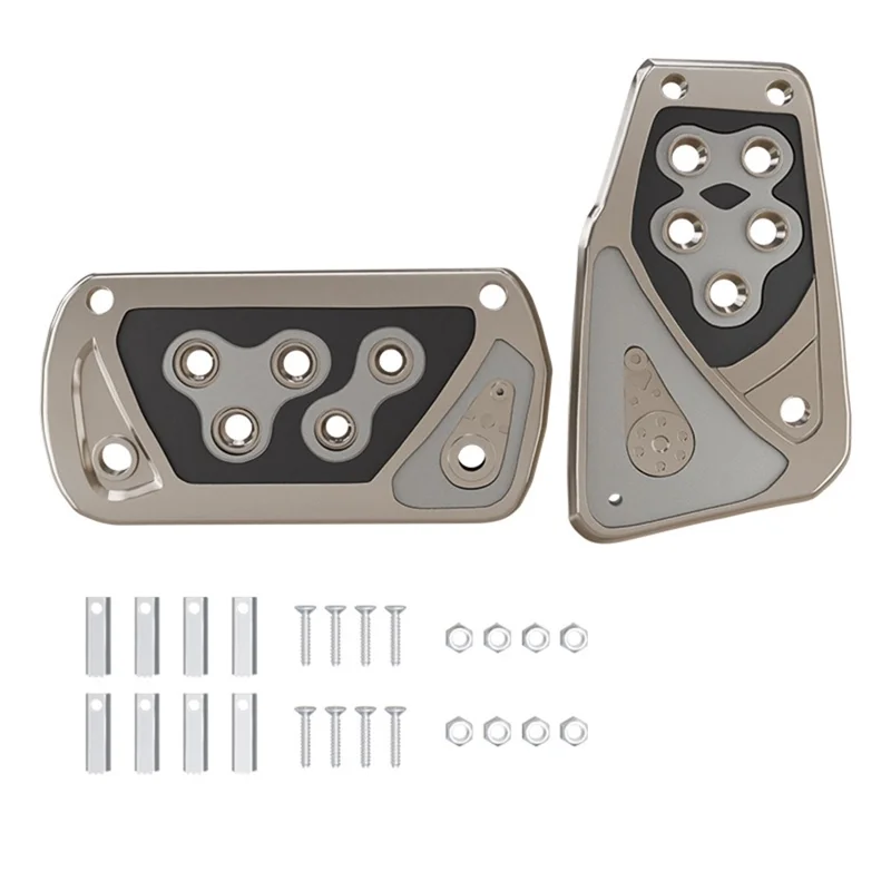 CARFU AC-529A Car Pedals Automatic Transmission ABS Anti-skid Accelerator Brake Pedals Set - Grey