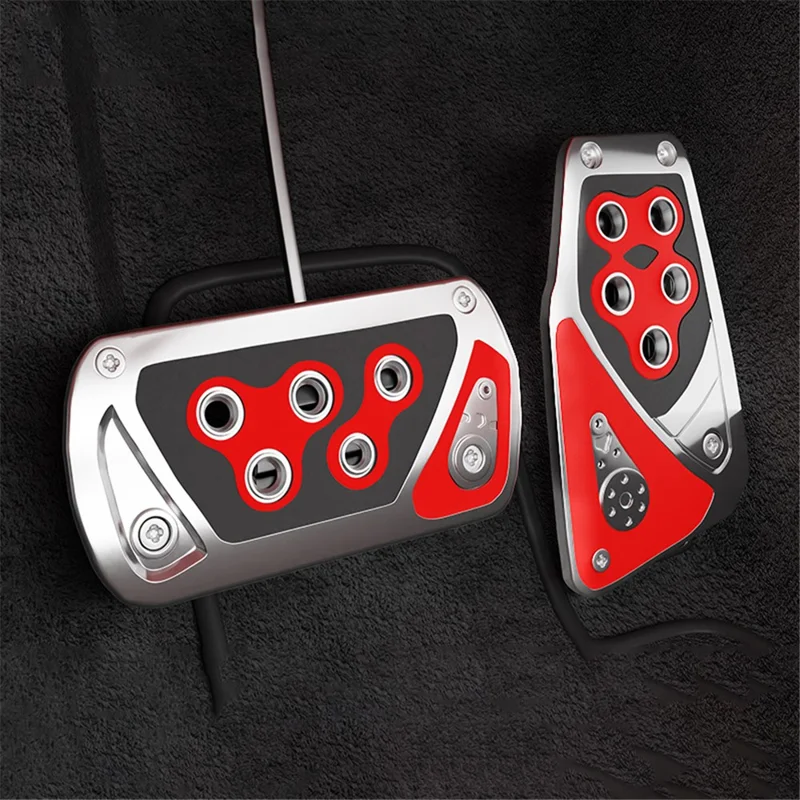 CARFU AC-529A Car Pedals Automatic Transmission ABS Anti-skid Accelerator Brake Pedals Set - Grey