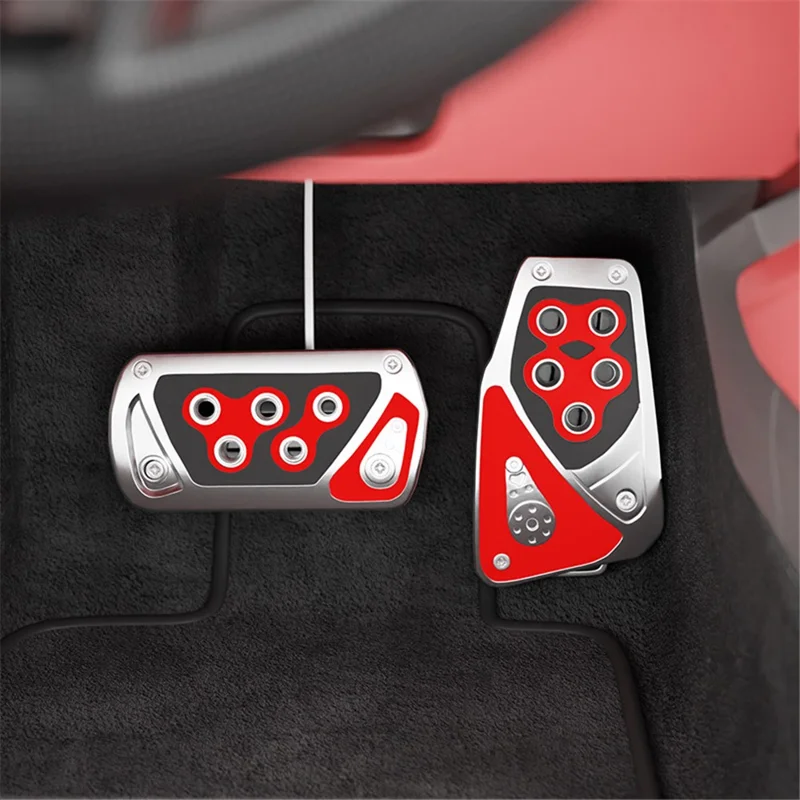 CARFU AC-529A Car Pedals Automatic Transmission ABS Anti-skid Accelerator Brake Pedals Set - Grey
