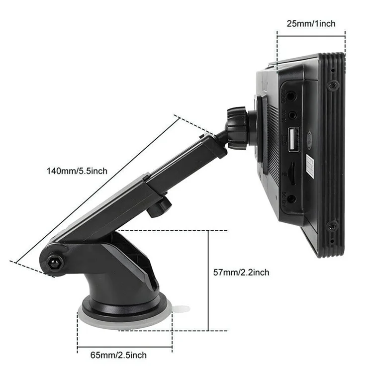 W912 10.26-inch HD Video Car Player Portable 360-Degree Rotating Car Monitor Support Mirror Link, TF Card