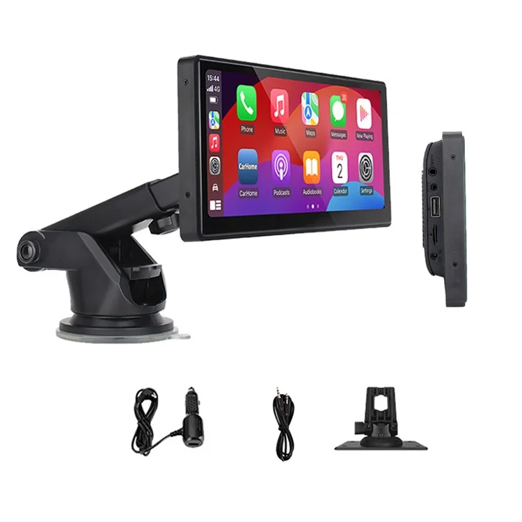 W912A 10.26 Pulgadas HD Video Portátil Reproductor Con 2 Soporte, Cable Aux, Vista de Ángulo Monitor de Automóvil de Espejo Ajustable Mirror de Enlace