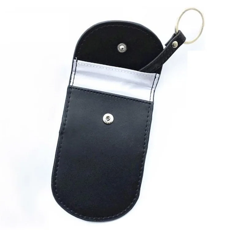Autoschlüssel-Signalblockierende Tasche, Diebstahlschutz, RFID-Blockierung, echtes Kuhlederfutteral für Autoschlüssel