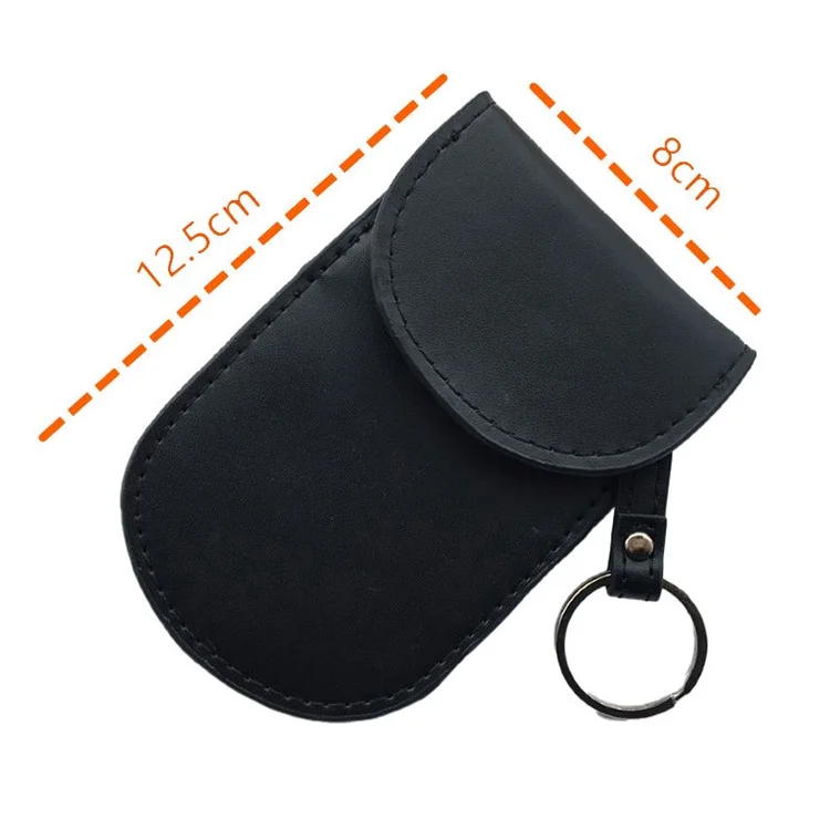 Autoschlüssel-Signalblockierende Tasche, Diebstahlschutz, RFID-Blockierung, echtes Kuhlederfutteral für Autoschlüssel