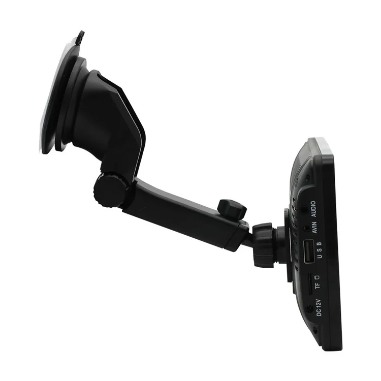 W507D 7-inch HD Touch Display Portable Car Play with 12-LED Camera, 2.4GHz WiFi Car Monitor, Suction Holder