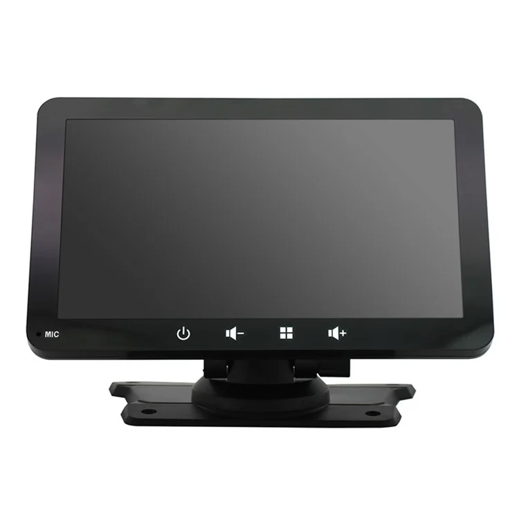 W507C Mirror Link Android Auto Car Play 7-inch HD Touch Display Car Stereo with 12-LED Camera, Flat Stand