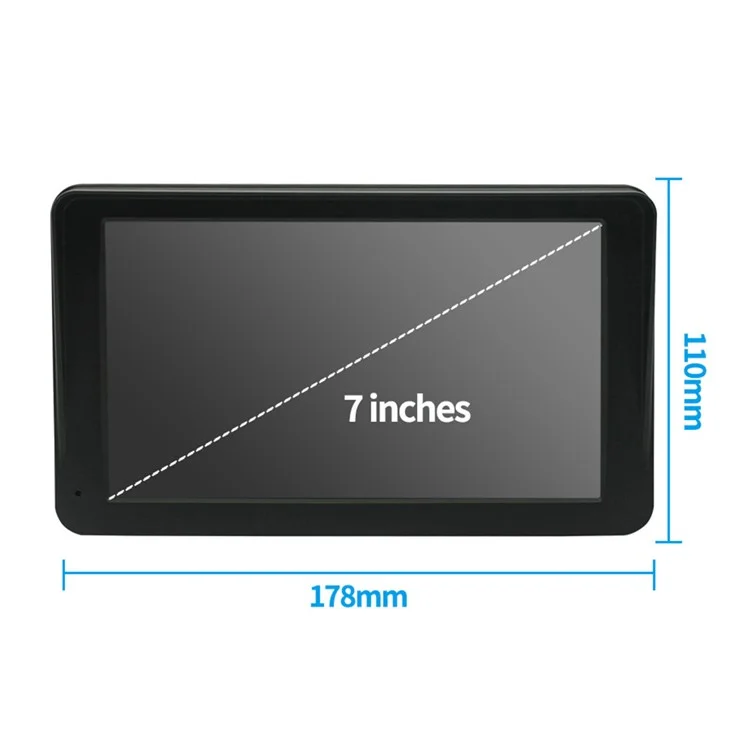 W506B Mirror Link Android Auto Car Play with 12-LED Camera, 7-inch HD Touch Screen Car Stereo with Stand