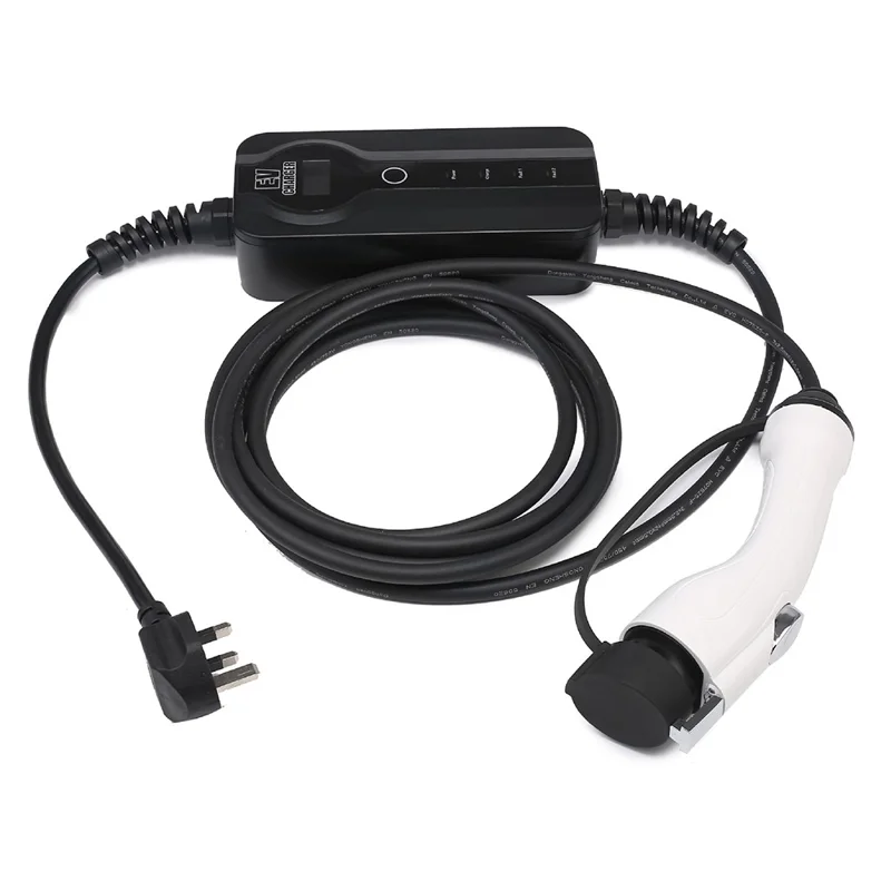 Carregador EV J1772 110V-240V, Estação de Carregamento de Carro Elétrico, Cabo de 5m - Plugue EUA 16A
