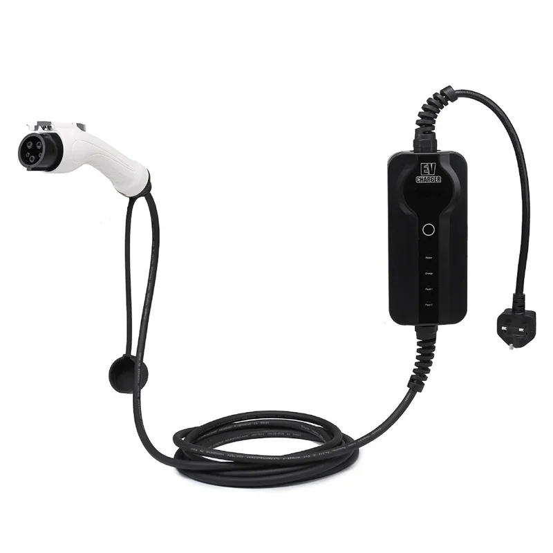 J1772 EV Charger 110V-240V Electric Car Charging Station, 5m Cable - 13A UK Plug