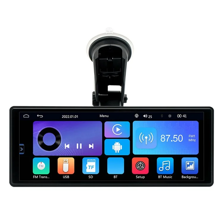 W508D 9.36-Inch Portable Car Play Display with Dual Brackets and AHD Camera
