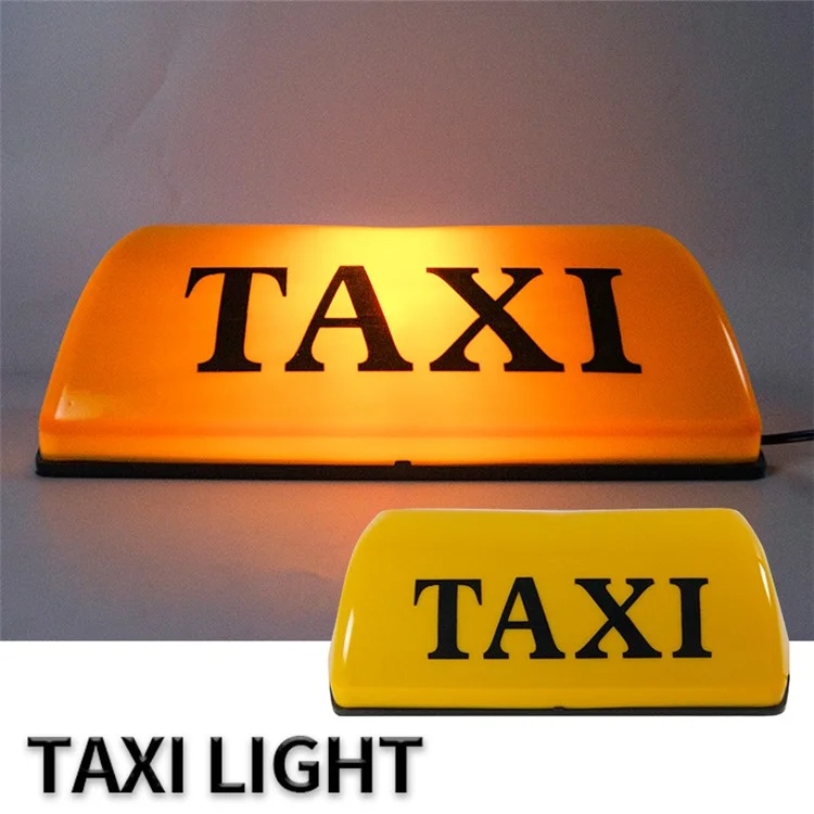 CARFU AC-777A 12V Universal Magnetic Taxi Dach Light PP Taxi Led-lampe - Gelb