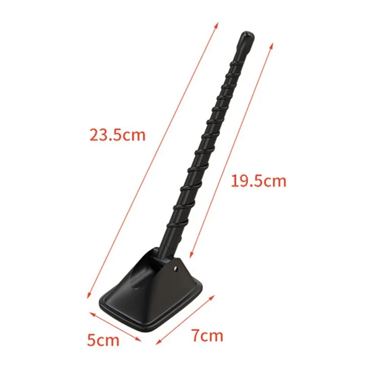Antenne de voiture modifiée CARFU AC-1145 Poteau décoratif de toit de véhicule en ABS
