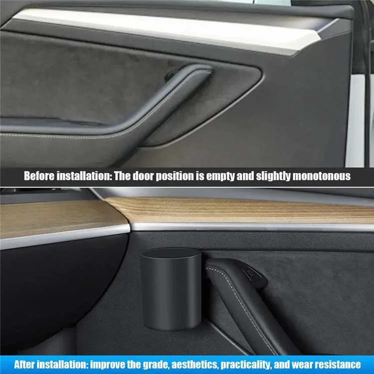 ALZH070 2Pcs Pour Tesla Model 3 / Y Porte-gobelet de voiture Boîte de rangement de boissons