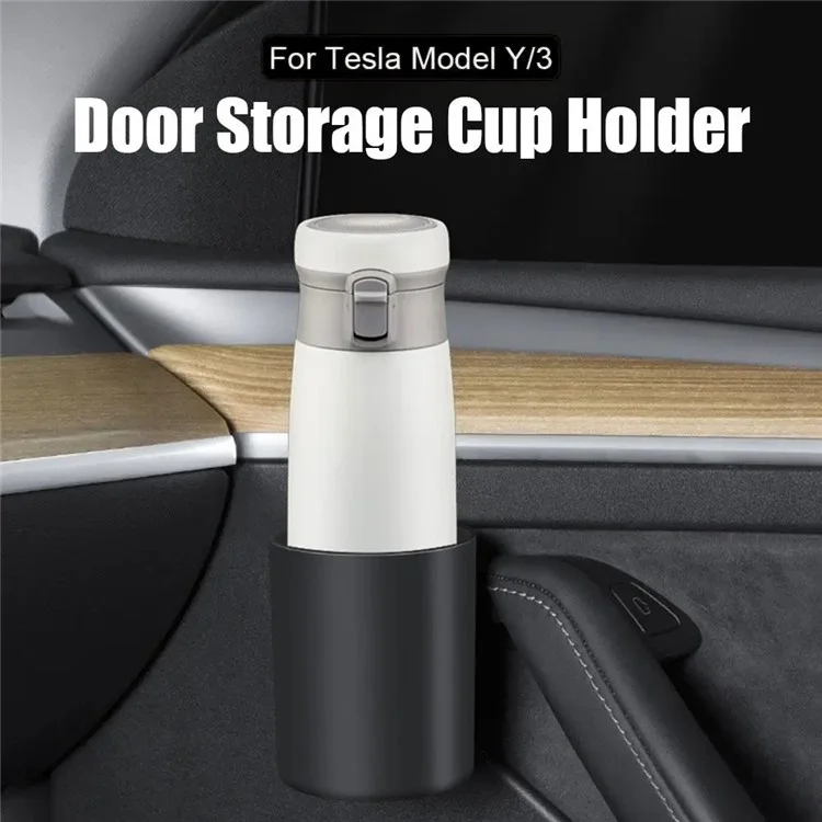 ALZH070 2Pcs Pour Tesla Model 3 / Y Porte-gobelet de voiture Boîte de rangement de boissons