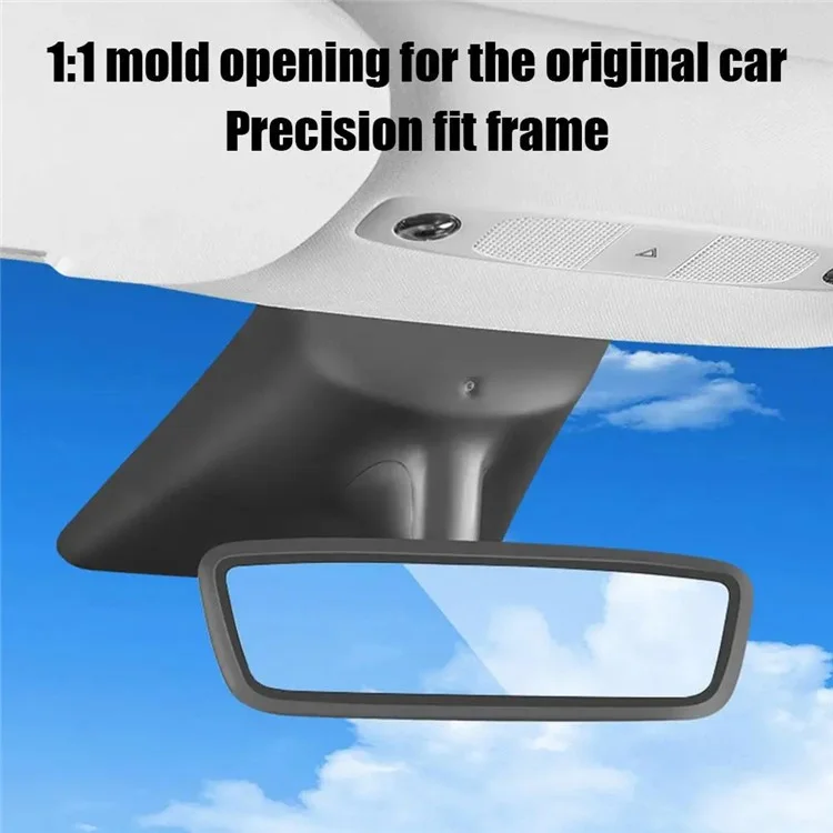 TSL941 Pour modèle Y / 3 Rétroviseur intérieur arrière de voiture Protecteur en silicone - Gris