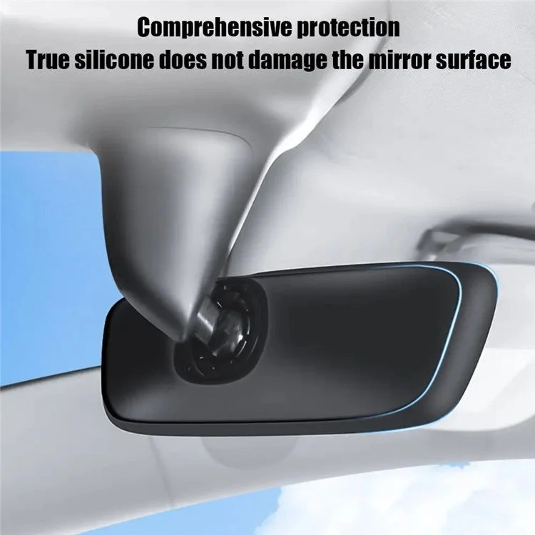TSL941 Pour modèle Y / 3 Rétroviseur intérieur arrière de voiture Protecteur en silicone - Gris