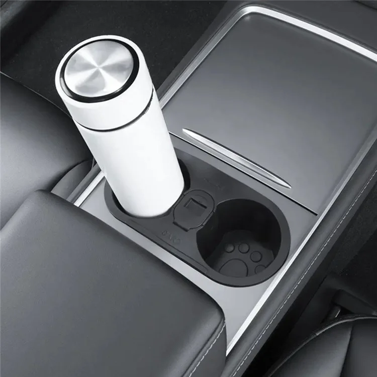 TSL927 Para Model Y / 3 Suporte de Garrafa de Água do Console Central do Carro com Cinzeiro