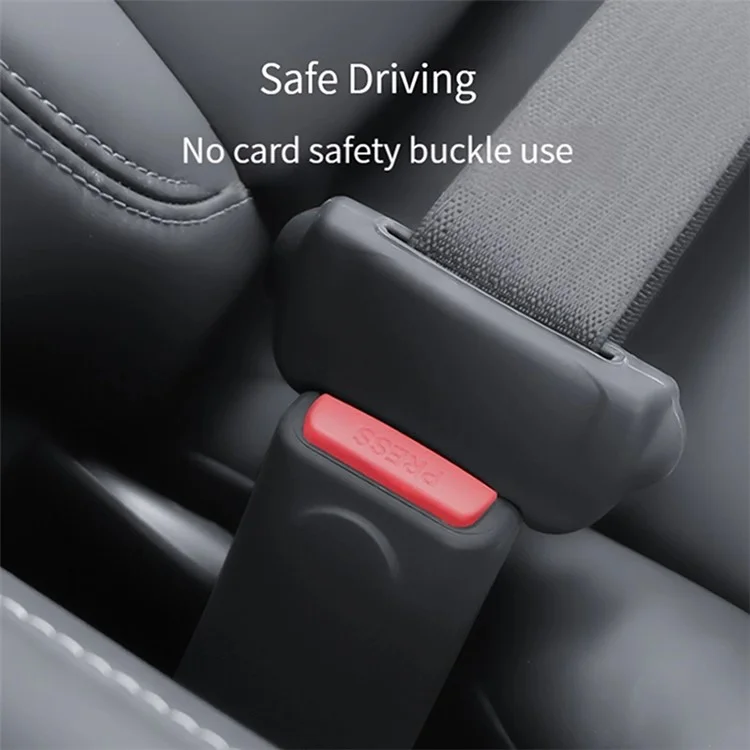 TSL825 2 pezzi / Set per Tesla Model 3 / Y Copertura della fibbia di sicurezza dell'auto in silicone