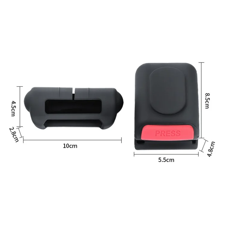 TSL825 2 pezzi / Set per Tesla Model 3 / Y Copertura della fibbia di sicurezza dell'auto in silicone