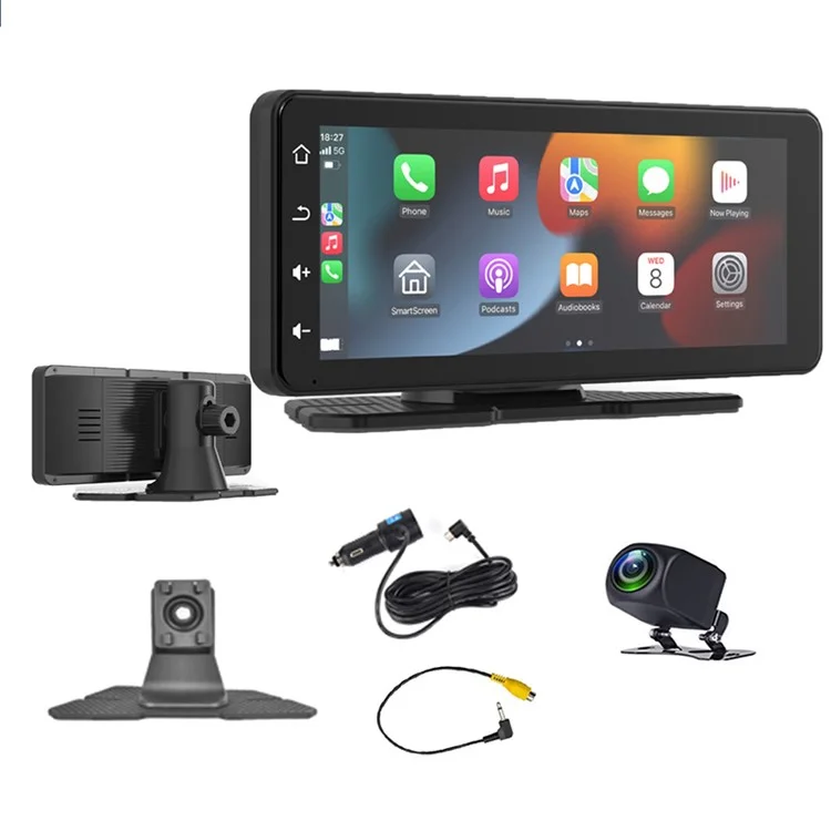 W513C 6,86-zoll-hd-autospiel-display Mit Ahd-kamera Tragbarer Auto-radio-player