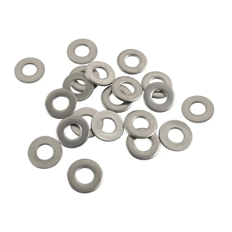 A7748 200Pcs Assorted 12# 10# 8# 6# 1 / 4" 304 Stainless Steel Flat Washers