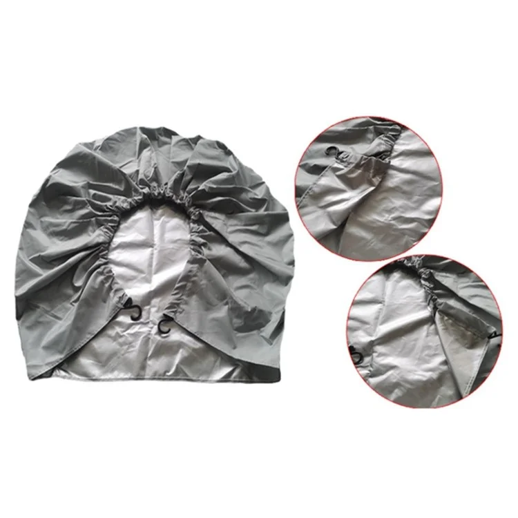 4PCS Oxford Cloth Sleeve 91-99CMx36CM Wheel Car SUV Tire Cover Bag für 36-39 Zoll Reifen - Silber