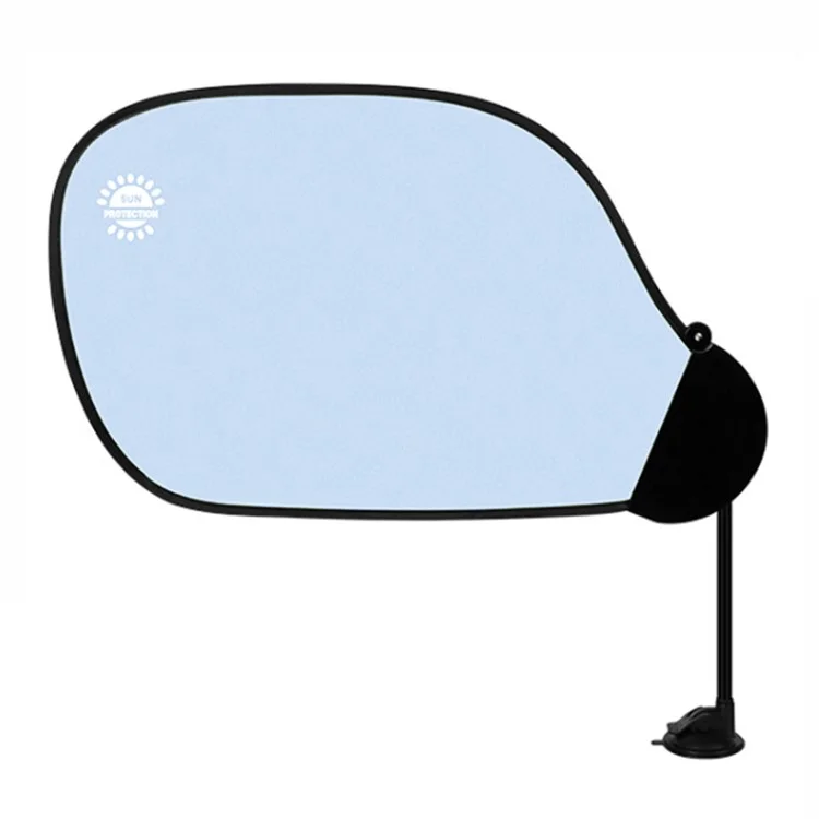 Pare-soleil de fenêtre de voiture avec protection UV réglable et ventouse - Bleu ciel