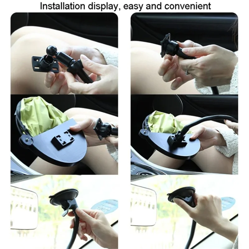Car Window Sun Shade UV Protection Adjustable Auto Window Shade with Suction Cup - Black
