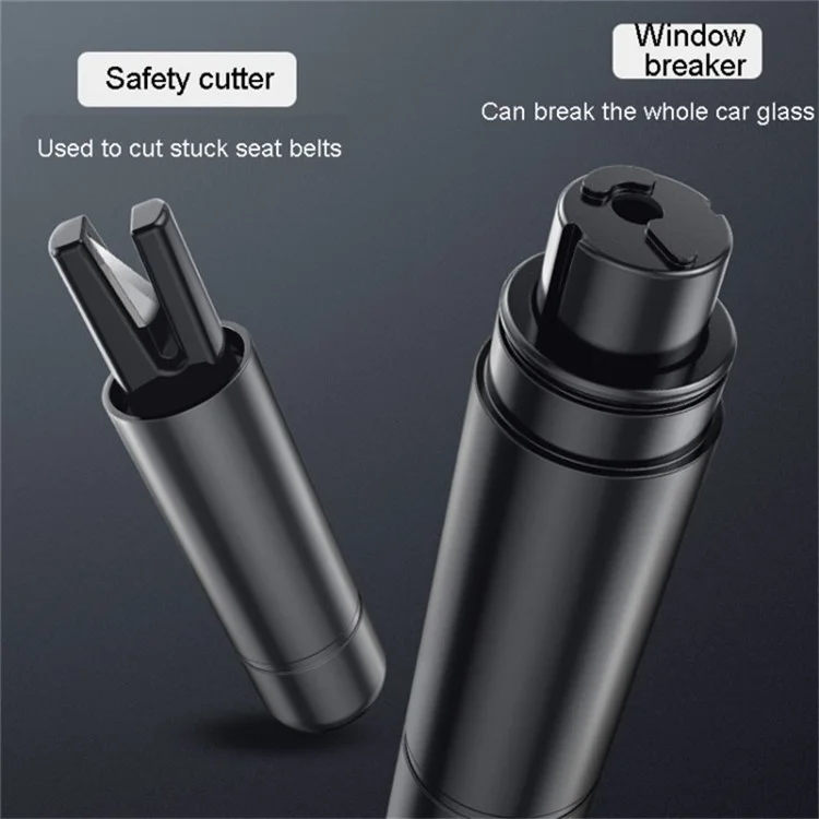 Car Window Breaker Safety Hammer Seat Belt Cutter Life-Saving Emergency Escape Tool - Red