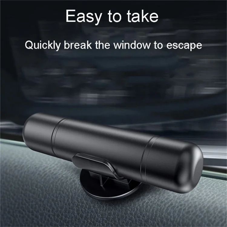 Car Window Breaker Safety Hammer Seat Belt Cutter Life-Saving Emergency Escape Tool - Red