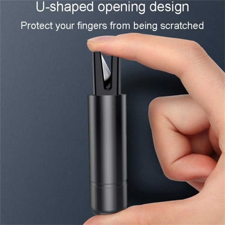 Car Window Breaker Safety Hammer Seat Belt Cutter Life-Saving Emergency Escape Tool - Silver