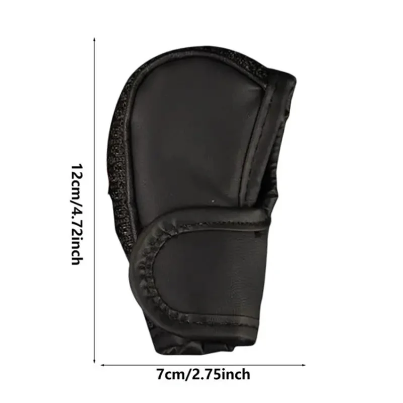 PU + Ice Silk Anti-slip Universal Car Gear Shift Knob Cover Protector Cover - Black