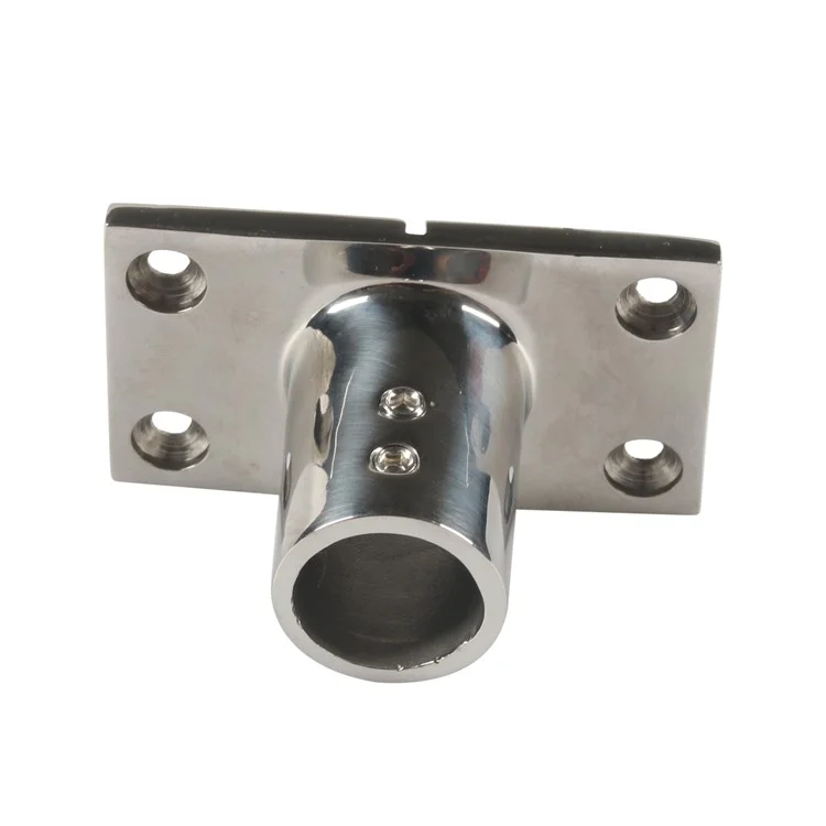 A8767 90-Grad-Rechteckrohrbasis Edelstahl 316 Hardware-Zubehör für Boote, Yachten