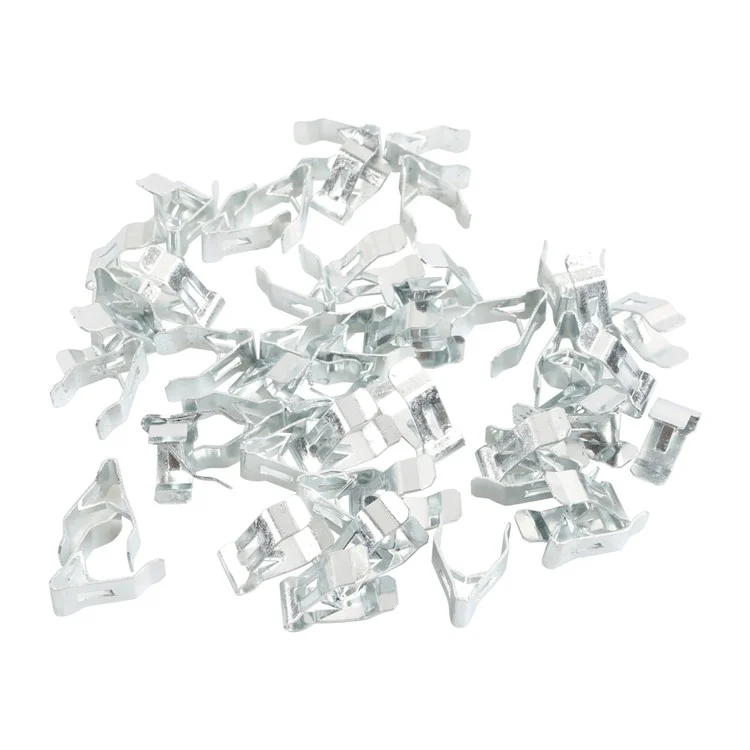 A8247 50Pcs 6# Carbon Steel Car Interior Trim Clips Moulding Fastener, com Caixa de Plástico