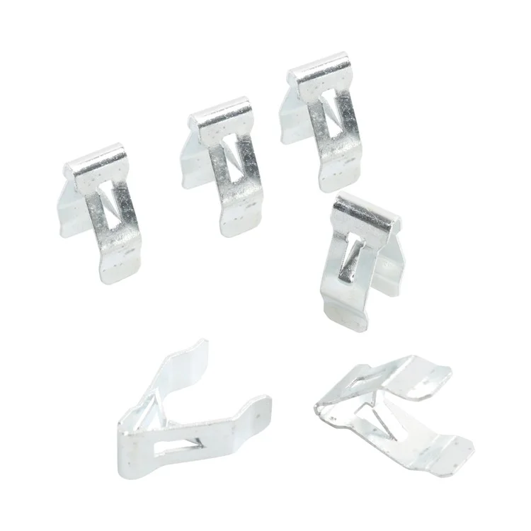 A8247 50Pcs 6# Carbon Steel Car Interior Trim Clips Moulding Fastener, com Caixa de Plástico