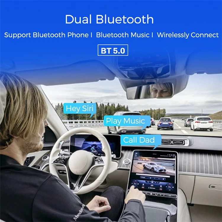 QM8 Car Wired to Wireless Smart AI BOX Car Play Adapter 2GB+16GB