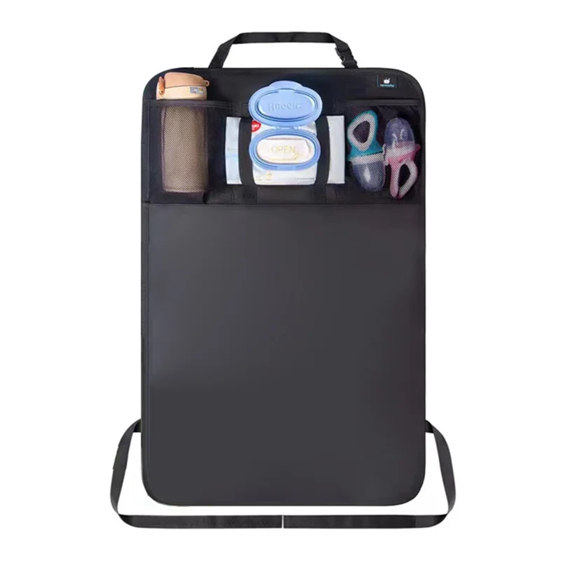 Car Back Seat Oxford Fabric Storage Bag and Seat Back Anti-Kick Mat