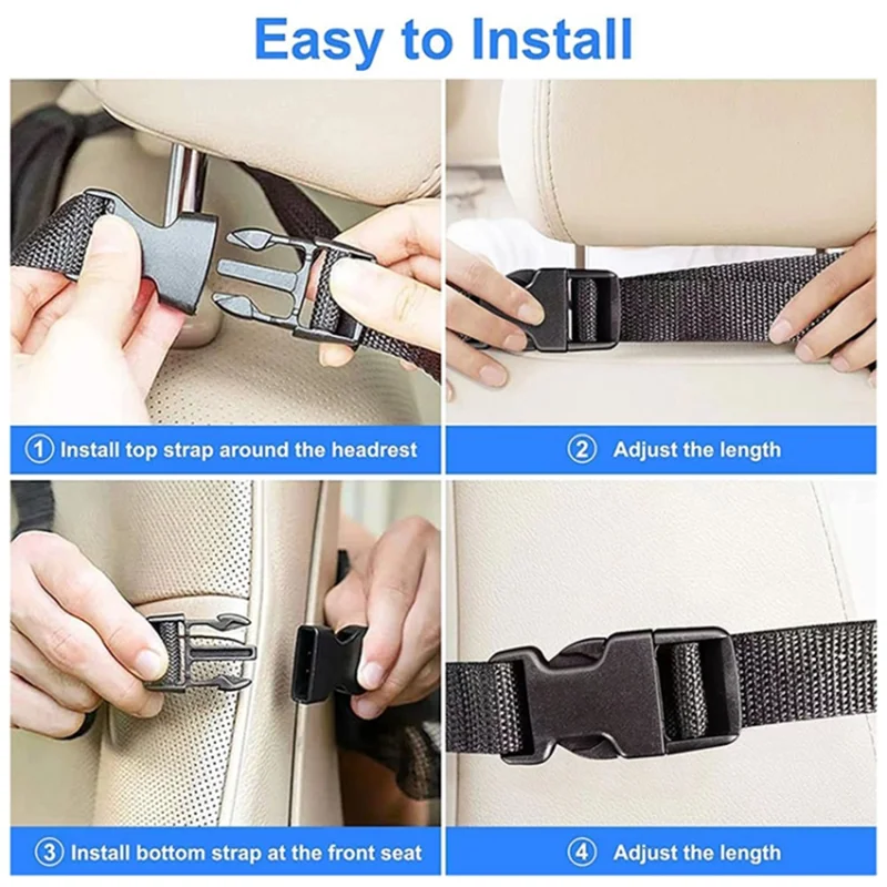 Car Back Seat Oxford Fabric Storage Bag and Seat Back Anti-Kick Mat