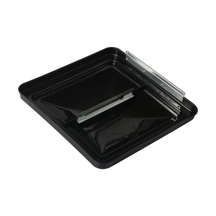 Couvercle de ventilation de toit de 14 pouces pour véhicule récréatif, couvercle de ventilation de rechange pour caravane, autocaravane - Noir