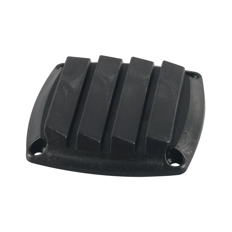 84mm ABS Louvered Vent Boat Marine Hull Grill Cover for RV Replacement Part - Black